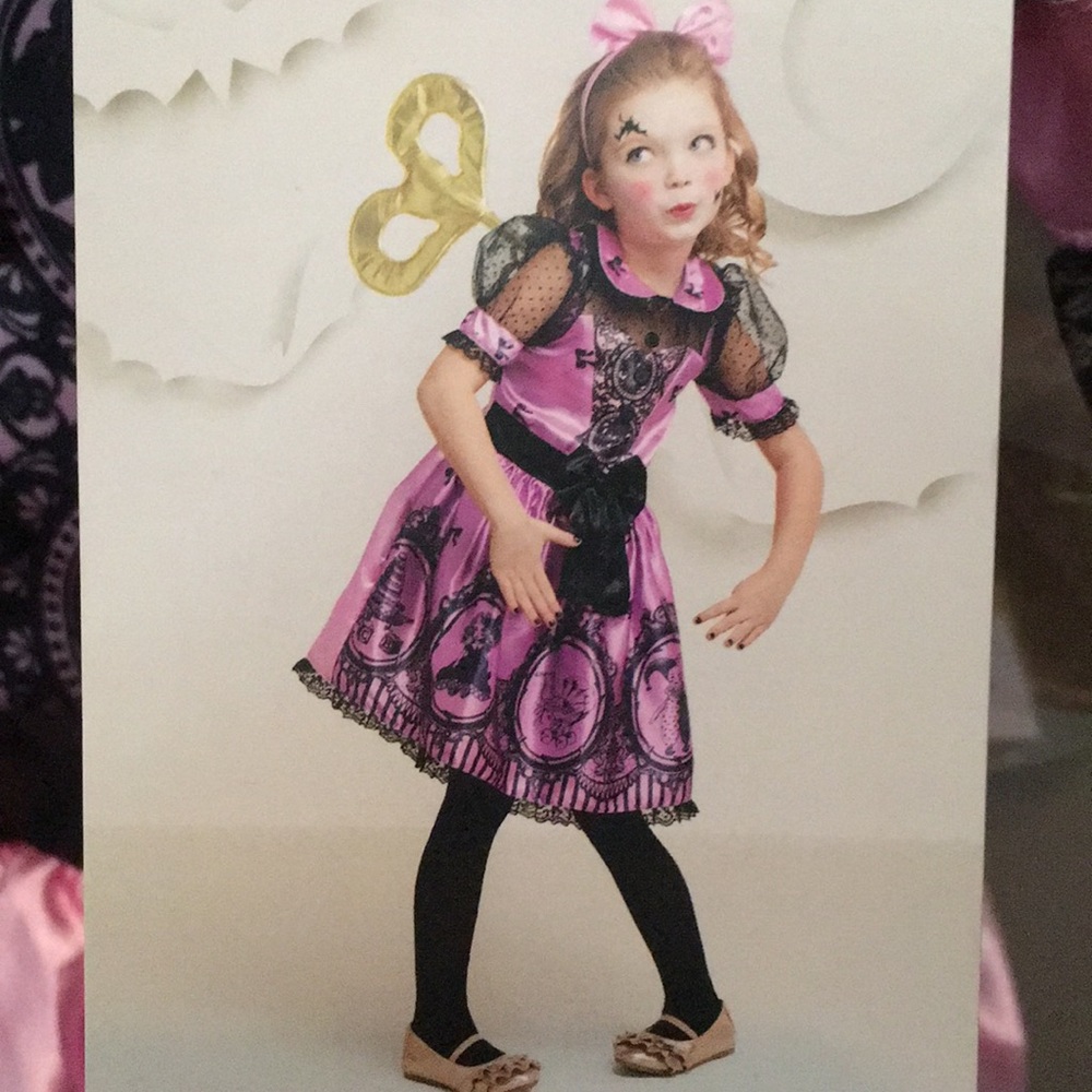 Hyde and Eek Boutique Kids Wind Up Doll Costume S